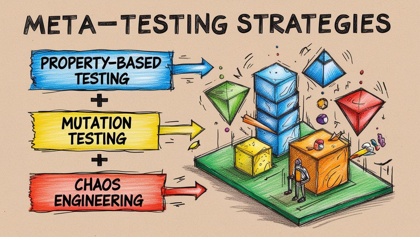 Meta-Testing Strategies: Property-Based, Mutation, and Chaos Engineering